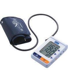 Automātiskais asinsspiediena mērītājs ar 3 mērījumu sistēmu lietošanai uz augšdelma. 